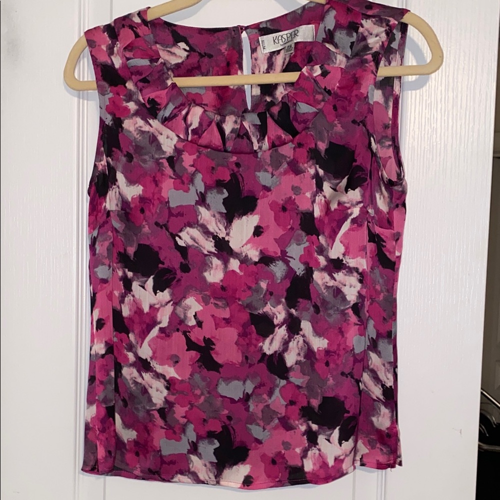 Kasper Multicolor Floral Women's Blouse